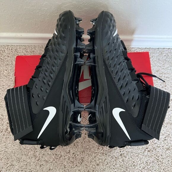 Nike Force Savage Pro 2 Mid Football Cleats Black - Picture 7 of 8